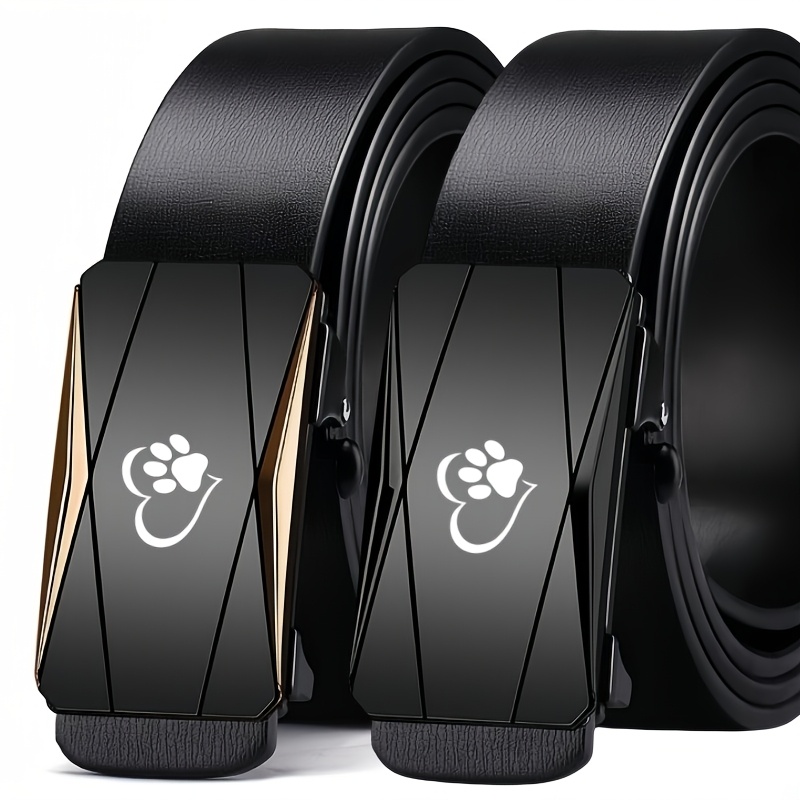 Men's Dog Paw Belt with Automatic Buckle